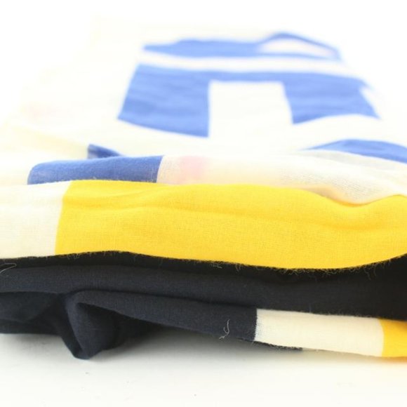 Chanel XL CC Logo Multicolor Shawl Scarf Stole 13c33 - Picture 8 of 12